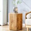 Modern Coffee Table With Complex Texture Patterns, Stylish And Durable Design - Wood - Image 4