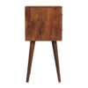 Mini Cube 2 Drawer Nightstand - Chestnut - Image 7