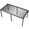 10 x 19 Ft Louver Pergola Frame & Steel Louvers - Black - Image 4