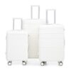 Set 3 Pieces 20" / 24" / 28" Abs Spinner Wheel Luggage, Matching Color, With Combination Lock - White - Image 21