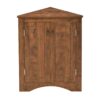 Triangle Bathroom Storage Cabinet With Adjustable Shelves, Freestanding Floor Cabinet For Home Kitchen - Brown - Image 12