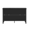 Retro TV Stand For TVs Up To 43", Entertainment Center Media Console Cabinet With 3 Spacious Cabinets, Glass Cabinet Doors And Anti-Tip Device For Living Room - Black - Image 18