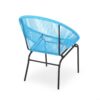 Modern Nusa Chair Outdoor Seating Woven Rope - Blue - Image 9