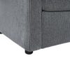 Twin Size Sofa Bed Sleeper Sofa Loveseat Sofa With Foldable Mattress, USB Ports, Side Table & Storage Pocket - Gray - Image 13