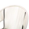 Nusa - Modern Outdoor Chair Set With Polyethylene Rattan And Iron Frame - White - Image 12