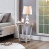 Elysian - Contemporary Round End Table With Shelf - Gray - Image 3