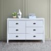 Safari - 6 Drawer Master Dresser With Interlock Drawer Feature Drawer Slide And Interlock Pre-Assembly, Wide Dressers For Bedroom 6 Deep Drawers For Closet Organizer - Classic White - Image 2