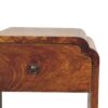 Newton - Mini Nightstand With A Drawer And Open Shelf - Brown - Image 7