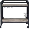 Jorgensen - Serving Cart - Rustic Oak / Charcoal - Image 2