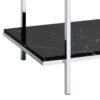Angwin - Mirrored Faux Marble Console Table - Multi - Image 4
