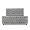 Brooklyn - King Tufted Panel Bed Headboard And Footboard Set - Opal Gray - Image 4