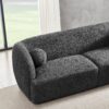 Anna - French Boucle Sofa - Dark Gray - Image 5