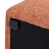 Clyde - Tapered Square Upholstered Ottoman - Spice Orange - Image 5