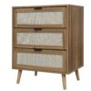 3 Drawer Cabinet, Suitable For Bedroom, Living Room, Study - Walnut - Image 10