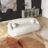 Andrew - Boucle Sofa - Beige / Ivory White / Light Beige / White - Image 2