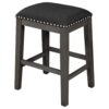 5 Pieces Counter Height Rustic Farmhouse Dining Room Wooden Bar Table Set With 2 Stools And 2 Chairs - Gray - Image 24