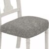 Tannen - Round 5 Piece Dining Table (Set of 5) - White And Gray - Image 14