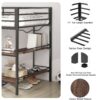 Adam - Junior Twin Loft Bunk Bed With Cinnamon Wood Shelf - Black - Image 6