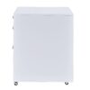 Coleen - High Gloss File Cabinet - White / Chrome - Image 3