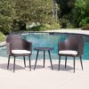 Kenneth - 3 Pieces Chat Set Outdoor Furniture - Brown Multi - Image 4