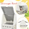 Kids Bookshelf Toy Storage Organizer With 17 Bins And 5 Bookshelves, Multi-Functional Nursery Organizer Kids Furniture Set Toy Storage Cabinet Unit With HDPE SheLF And Bins - Gray - Image 9