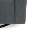 Landau - Contemporary Fabric Upholstered Swivel Recliner - Charcoal - Image 14