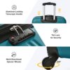 Hardshell Luggage Sets 4 Pieces + Bag Spinner Suitcase With Tsa Lock Lightweight - 16" / 20" / 24" / 28" Luggages - Blue - Image 5