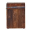 Darcy - Mini Nightstand With Curved Edges - Brown - Image 5