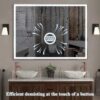 LED Bathroom Vanity Mirror Wall Mounted, Adjustable White / Warm / Natural Lights Anti-Fog Touch Switch With Memory Modern Smart Large Bathroom Mirrors - Silver - Image 10