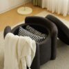 Cozy Boucle Storage Ottoman: Stylish Comfort With Hidden Storage - Gray - Image 9