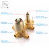 10" Rain Shower System With Stainless Steel Faucet Sets - Brushed Gold - Image 6