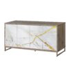 Paavan - Console Cabinet - White / ChampagneChampagne - Image 2