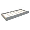 Queen Size Platform Bed With With 2 Big Drawers, Twin Long Size Trundle - Gray - Image 8