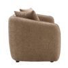 Keith - Chenille Sofa With 3 Matching Color Toss Pillows - Brown - Image 4