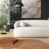 Andrew - Boucle Sofa - Beige / Ivory White / Light Beige / White - Image 5