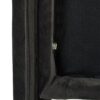 David - King Tufted Wingback Bed - Dark Charcoal Gray - Image 11