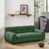Modern Pet Sofa With Backrest And Armrests For Small And Medium Dogs Linen Upholstery - Green - Image 5