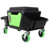 Heavy Duty Mechanic Stool With Wheels And Soft Rubber Cushion And 330Lbs Capacity - Green - Image 6