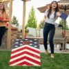 4X2 Ft Large Size Cornhole Board (Set of 2), Outdoor Game Board Set With 8 Bean Bags, Perfect For Lawn, Backyard, Beach, Park - Blue / White / Red - Image 14