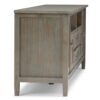 Warm Shaker - TV Media Stand - Distressed Gray - Image 3
