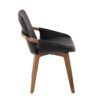 Cosmo - Mid-Century Chair - Walnut / Black - Image 2