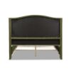 Marcella - Queen Upholstered Shelter Headboard Bed Set - Olive Green - Image 4