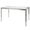 Fuji - Contemporary Dining Table I Glass Top - Clear - Image 3