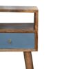 Mini Hand Painted Nightstand - Blue - Image 4