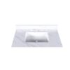 Bianco Carrara Venato Marble Vanity Top With Undermount Sink And Backsplash - White - Image 5