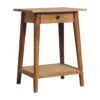 Woven End Table - Brown - Image 2