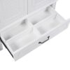 Vintage Style 30" Bathroom Vanity With Sink, Multi Functional Storage, Soft Closing Door - White - Image 19