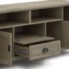 Burlington - TV Media Stand - Distressed Gray - Image 5