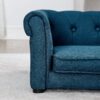 Elegant Rectangle Pet Bed Durable Elevated Dog Sofa Bed Comfortable Dog Couch Foam - Blue - Image 5