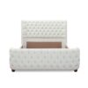Brooklyn - Queen Tufted Panel Bed Headboard And Footboard Set - Antique White - Image 3